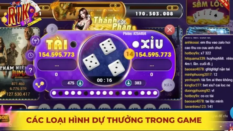 Các loại hình dự thưởng trong game
