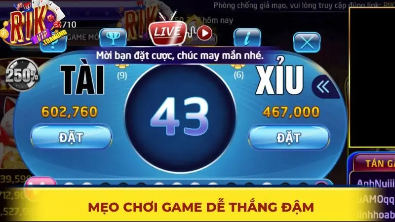 Mẹo chơi game dễ thắng đậm