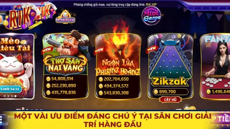 Một vài ưu điểm đáng chú ý tại sân chơi giải trí hàng đầu