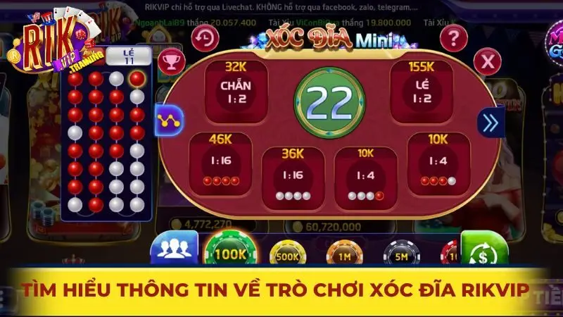 Tìm hiểu thông tin về trò chơi Xóc đĩa Rikvip