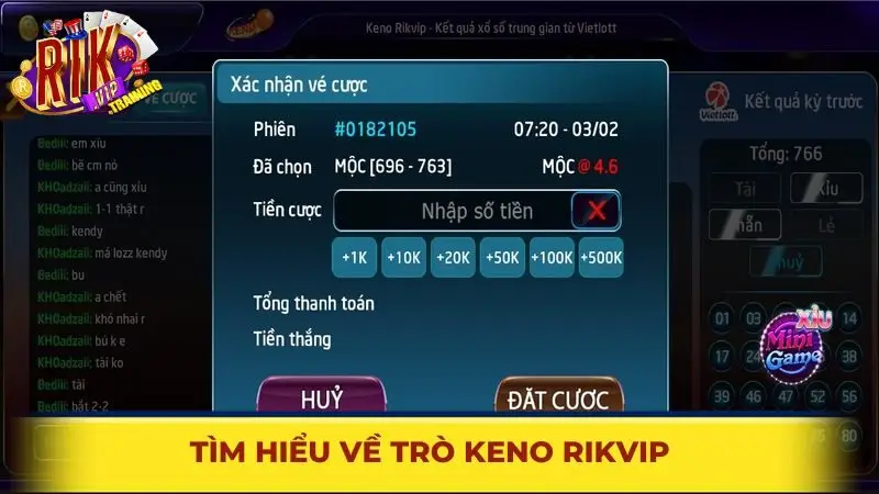 Tìm hiểu về trò Keno Rikvip